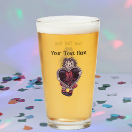 Copo De Pint Boneca de Tecido Assustadora Cabelo de Linha Verme