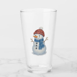Copo De Pint Boneco de Neve Caprichoso Feliz Natal