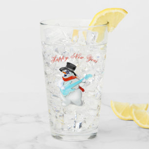 Copo De Pint Boneco de neve - o feliz ano novo