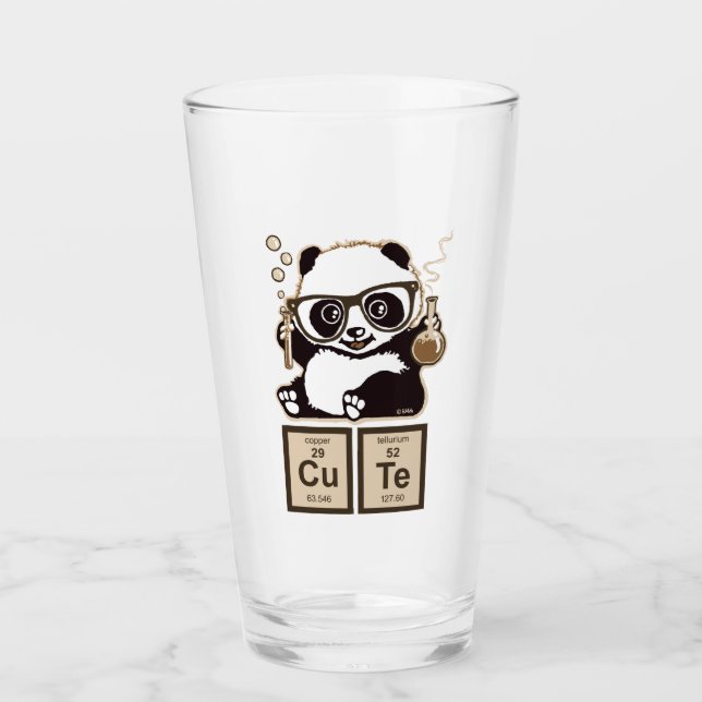 Copo De Pint Bonito descoberto panda da química (Frente)