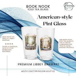 Copo De Pint Book Nook Ice Tea Glass
