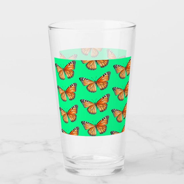 Copo De Pint Borboleta verde lima (Frente)