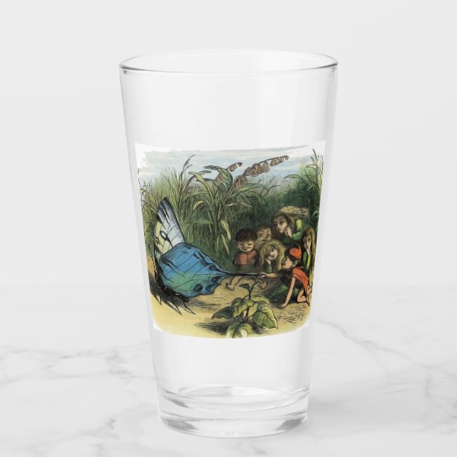 Copo De Pint Borboletas Elf Trabalho de arte Cute Elves (Frente)