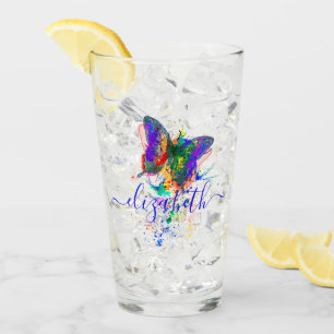 Copo De Pint Borrifo de borboleta personalizado