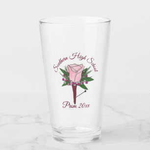 Copo De Pint Botão de Rosa Rosa para Noivado Festa de Solteirão
