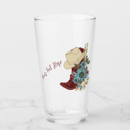 Copo De Pint botas e flores beleza-editável