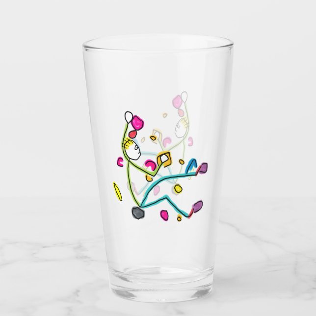 Copo De Pint Bouldering Stickman (Frente)