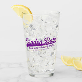 Copo De Pint Braden Babe Bebendo Glass