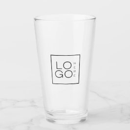 Copo De Pint Branco simples minimalista de logotipo de negócios