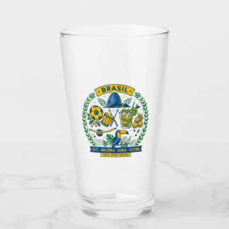 Copo De Pint Brasil Culture Badge Cafe Samba Futebol Amazonia