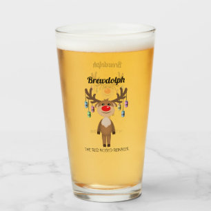 Copo De Pint Brewdolph o Renascerveja de Nariz Vermelho