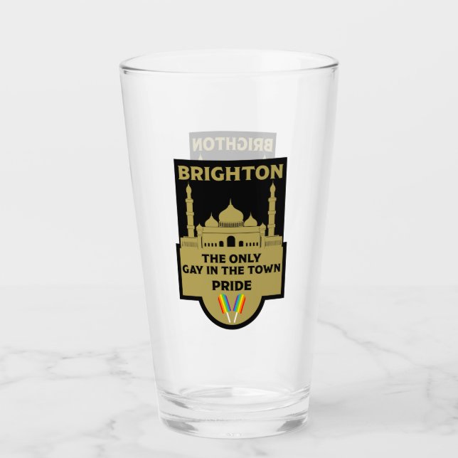 Copo De Pint Brighton Orgulho gay - Brighton England LGBT - (Frente)