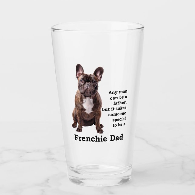 Copo De Pint Brindle French Bulldog Pai (Frente)
