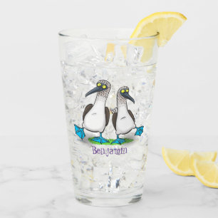 Copo De Pint Brinquedos engraçados e felizes de pés azuis dança