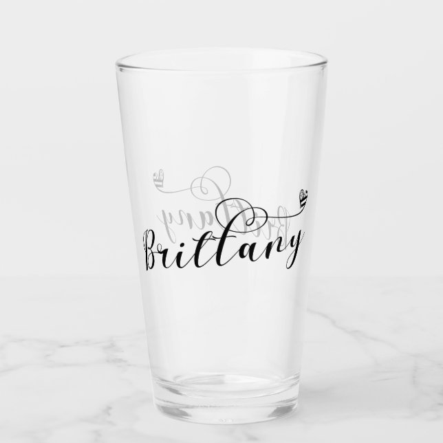 Copo De Pint Brittany Flag in Heart, Breton (Frente)