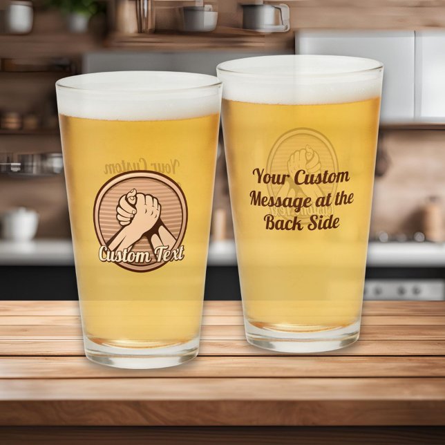 Copo De Pint Bronze da Luta do braço (Criador carregado)