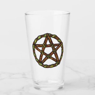 Copo De Pint Bruxa Verde Pagan Pentáculo Natureza Wicca
