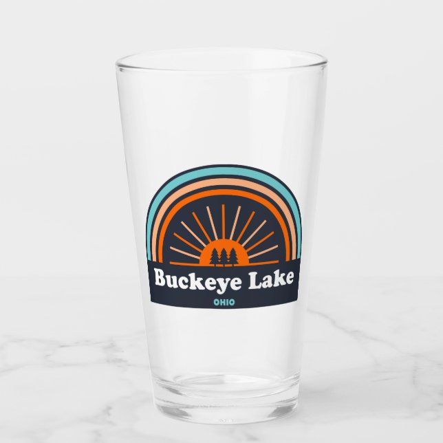 Copo De Pint Buckeye Lake Ohio Rainbow (Frente)