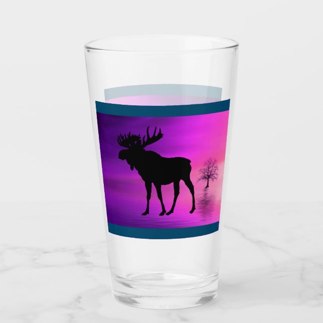 Copo De Pint Bull Moose Silhouette (Frente)