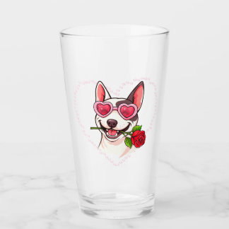 Copo De Pint Bull terrier feliz