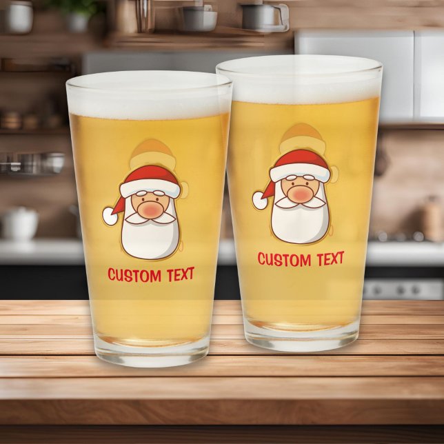 Copo De Pint Cabeça do Papai Noel (Criador carregado)