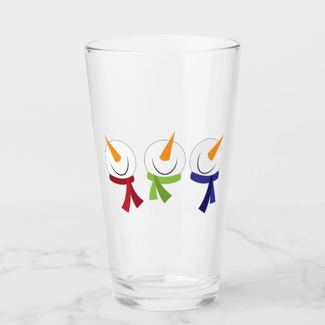 Copo De Pint Cabeças de Neve (Frente)