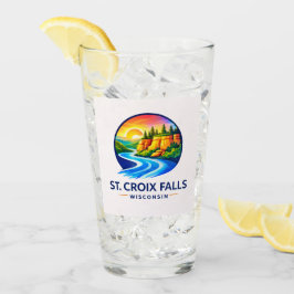 Copo De Pint Cachoeiras de St. Croix Wisconsin Rio Cénico & Fal
