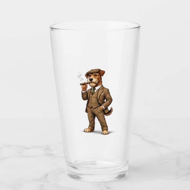 Copo De Pint Cachorro Cavalheiro Elegante (Frente)