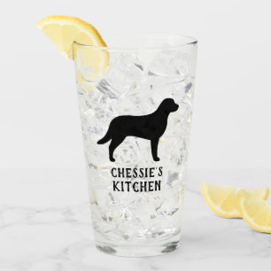 Copo De Pint Cachorro Chessie Bay Retriever Silhouever