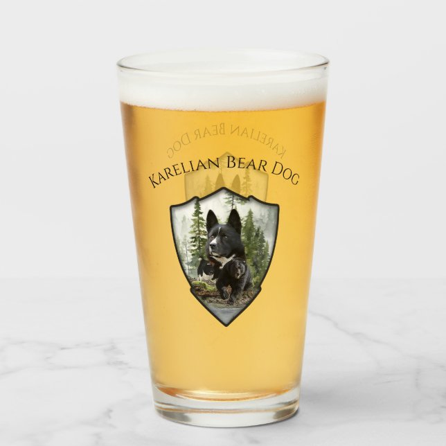 Copo De Pint Cachorro de Urso Karelian (Frente (Preenchido))
