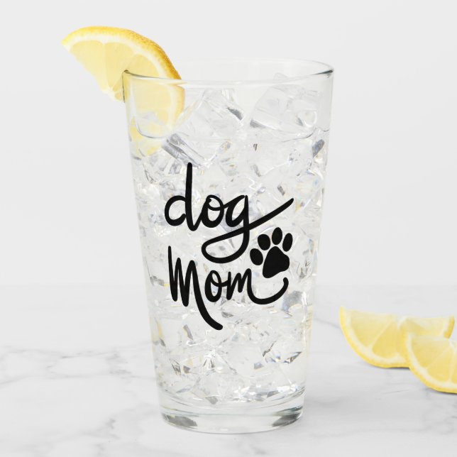 Copo De Pint Cachorro Engraçado Mãe (Gelo frontal)