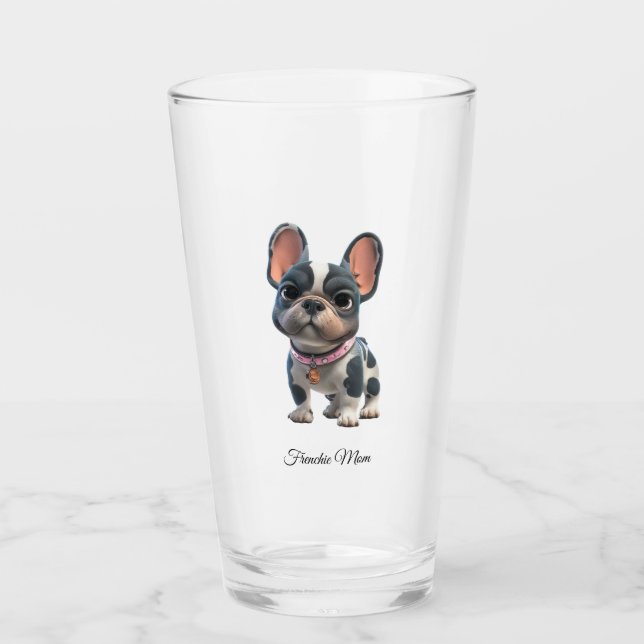 Copo De Pint Cadela Bulldog Francês Frenchie Mãe  (Frente)