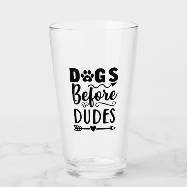 Copo De Pint Cães antes dos Dudos (Frente)
