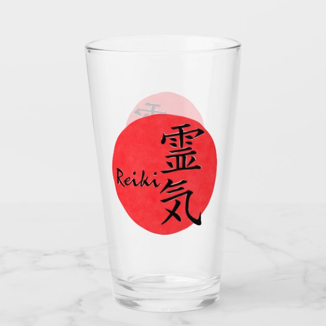 Copo De Pint Caligrafia De Reiki E Palavra 1 (Frente)