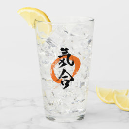 Copo De Pint Caligrafia Japonesa Kanji Kiai/Guts