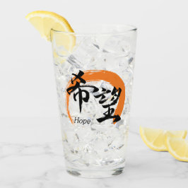 Copo De Pint Caligrafia Japonesa Kanji Kibo/Esperança