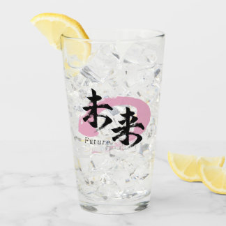 Copo De Pint Caligrafia Japonesa Kanji Mirai/Futuro