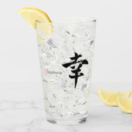 Copo De Pint Caligrafia Japonesa Kanji Sachi/Felicidade