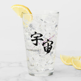Copo De Pint Caligrafia Japonesa Kanji Uchu/Universo