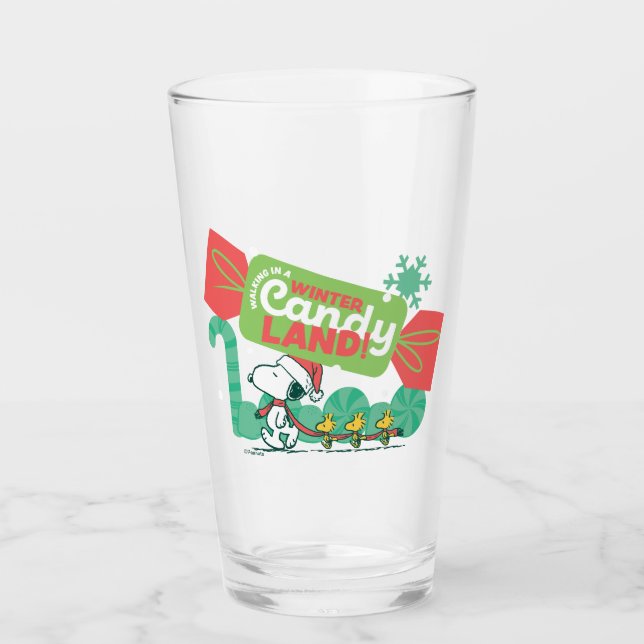 Copo De Pint Caminhando Em Uma Terra De Bolinhos De Inverno! (Frente)