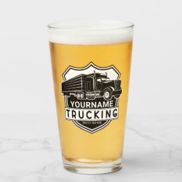 Copo De Pint Caminhoneiro do Big Rig Semi de NOME Personalizado