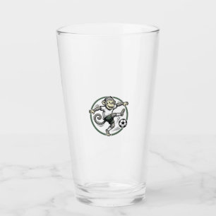 Copo De Pint Camisa de desenho de gravura de jogador de futebol