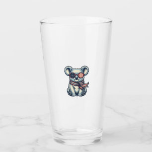 Copo De Pint Camisa de desenho de gravura vintage de coala patr