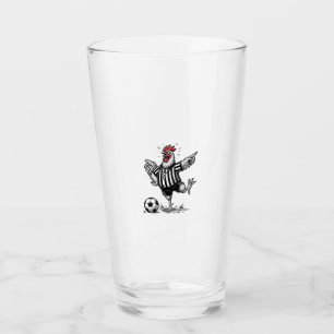 Copo De Pint Camisa de Galinha Engraçada de Futebol Gravura Vin