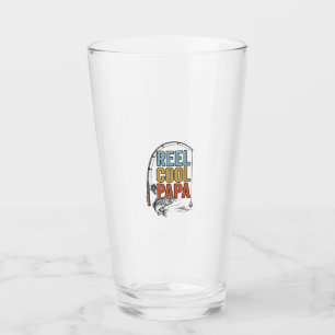 Copo De Pint Camisa de Pesca Reel Cool Papa Design_1