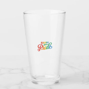 Copo De Pint Camisa de Tipografia Arco-íris Vintage Feliz Orgul
