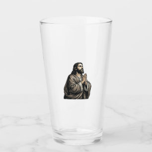 Copo De Pint Camisa Religiosa Homem Orando Gravura Vintage Desi