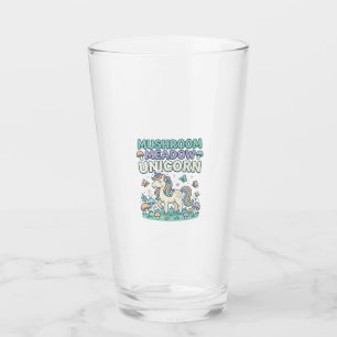 Copo De Pint Camisa Unicórnio Fungo Prado Unicórnio T-Shirt Des