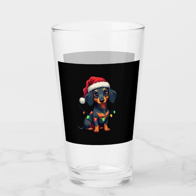 Copo De Pint Camisas de Natal de árvore de Natal para cães Dach (Frente)