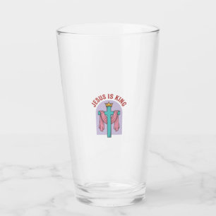 Copo De Pint Camiseta Cristã Vintage Coroa Cruz Jesus É Rei